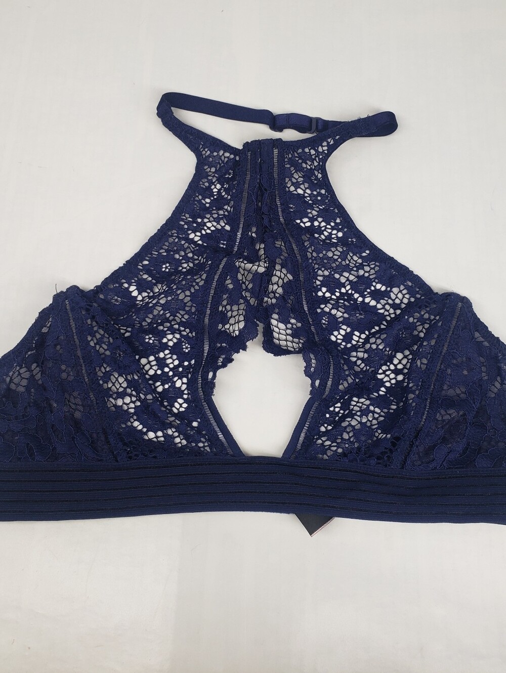 Victoria Secret Very Sexy Blue High Neck Halter Bralette Size Small